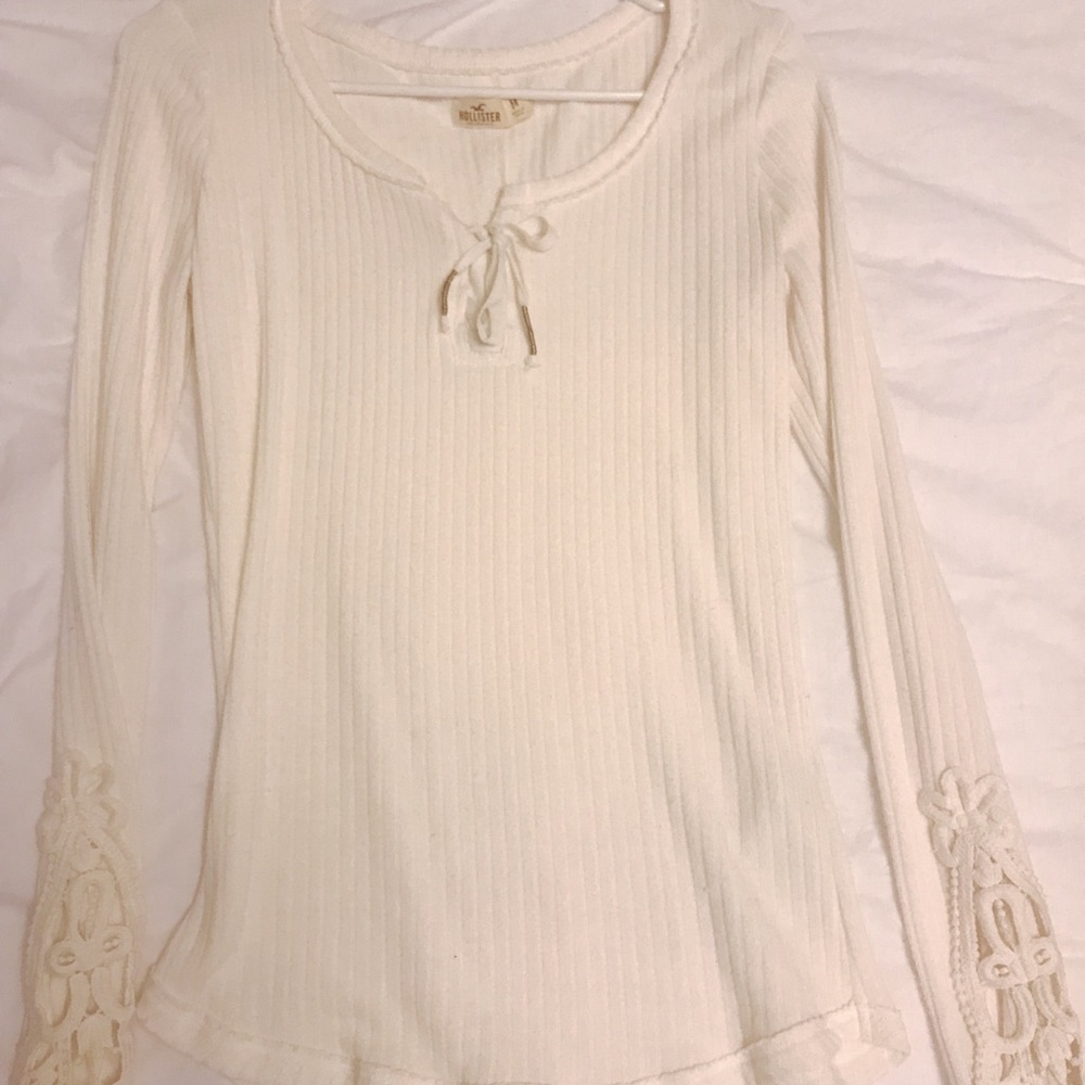 White Printed Sleeve Shirt